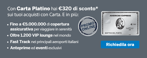 Promo carta Platino amex