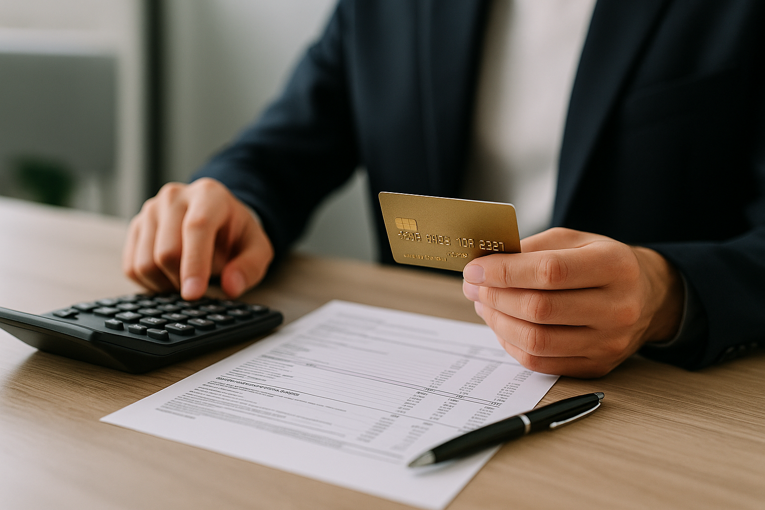 Calcolatrice ed estratto conto per valutare costi e rate di una carta di credito